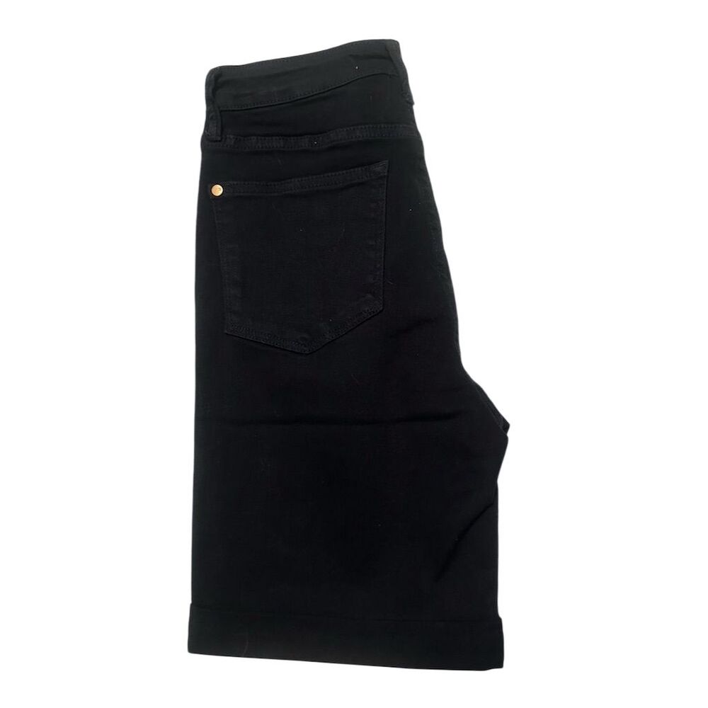 Judy Blue Women's High Waist Tummy Control Denim Shorts Black Size M - Picture 7 of 11